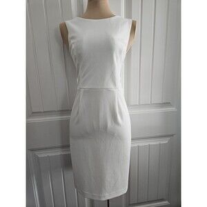 Betsey Johnson White Sheath Mini Dress Open Back Vintage Sz 10 See Measurements